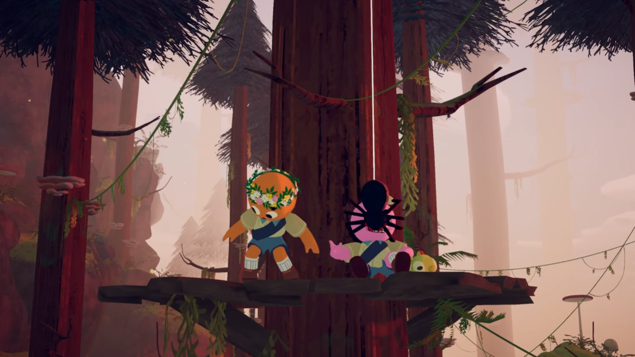 『PEAK』新バイオーム“ROOTS”が11月5日に追加。今度の山登りは薄気味悪い針葉樹林エリア。音もなくプレイヤーを攫っていく大蜘蛛に要注意