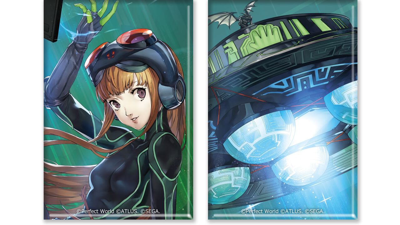 『ペルソナ5X』佐倉双葉（ナビ）の実装記念グッズが予約開始。ネクロノミコンとともに描かれたアクリルスタンドや缶バッジなどが登場【P5X】