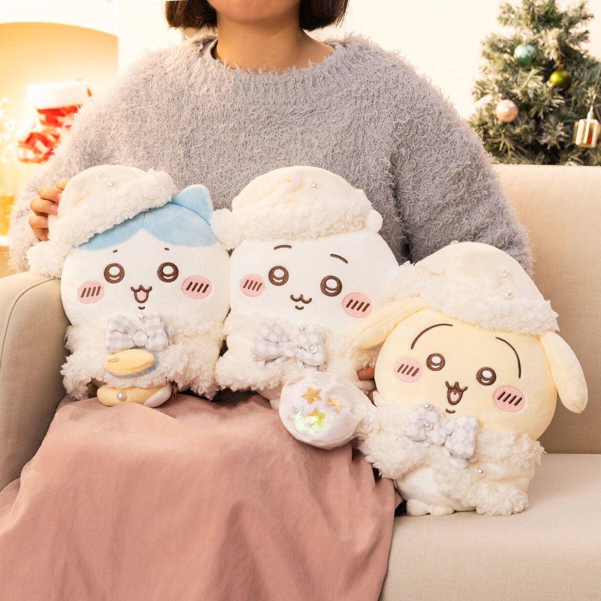 ちいかわ】クリスマスをイメージしたぬいぐるみ『ちいかわ プレゼント 
