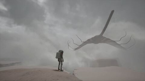 『STRANGE SHADOW』が『Pale Dots』へタイトル変更。『8番出口』開発者の新作は“巨大な何か”がいる惑星からの脱出を目指すゲーム