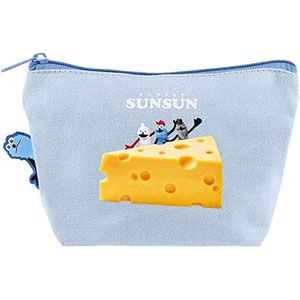 【パペットスンスン】スンスン＆ノンノン＆ゾンゾンが勢揃いのポーチが登場。横からぴょっこり覗いているスンスンがキュート♪