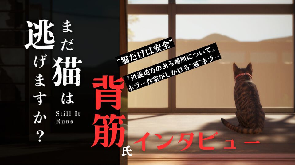『まだ猫は逃げますか？』「猫は安全。でも人はその限りではありません」猫視点ホラーシナリオを手がけた『近畿地方のある場所について』作者・背筋氏 独占インタビュー