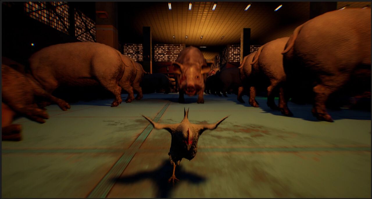 『Saborus』ニワトリが食肉加工場から脱出を目指すホラーステルスアクションが本日（11/20）発売。邪悪で残忍な“ニンゲン”どもを出し抜け