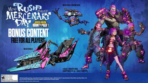 『ボーダーランズ4』DLC“お尋ね者パック1”を無料配信。ラッシュを支援する新ミッション、24種のカスタマイズアイテムが登場