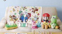 『マリオ』の新作一番くじ“いつも一緒マリオ＆フレンズ”が11月28日に発売。キノピオがちょこんと座ったティッシュケースやマリオ＆フレンズが飛び出す収納ポケット付きブランケットが登場
