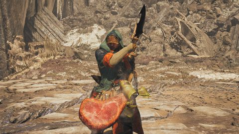 『モンハンワイルズ』こんがり肉＆剥ぎ取りナイフの双剣が登場。新たなイベクエが本日（11/26）より配信。初回クリアーでこんがり肉ストラップチャームも手に入る