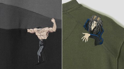 『幽遊白書』グラニフとのコラボアパレルが予約受付中。刺繍された戸愚呂兄、闘技場リングを運ぶ戸愚呂弟などさりげないネタが光る