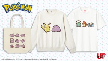 『ポケモン』オリジナルグッズが作れるユニクロ“UTme!”に“へんしんが苦手なメタモン！”のデザインが登場。通常メタモンからピカチュウなどに変身したメタモンまで6セット用意