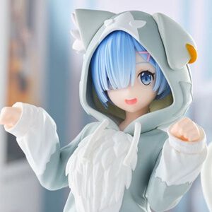 『リゼロ』レム、ラム、エミリアがYumemirizeフィギュアに初登場。パックをイメージしたパーカー姿でかわいくポーズ！