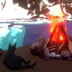 作業集中クリッカーゲーム『たき火と猫』の早期アクセスが12/3よりSteamで開始。猫とたき火に癒やされながら作業ができる