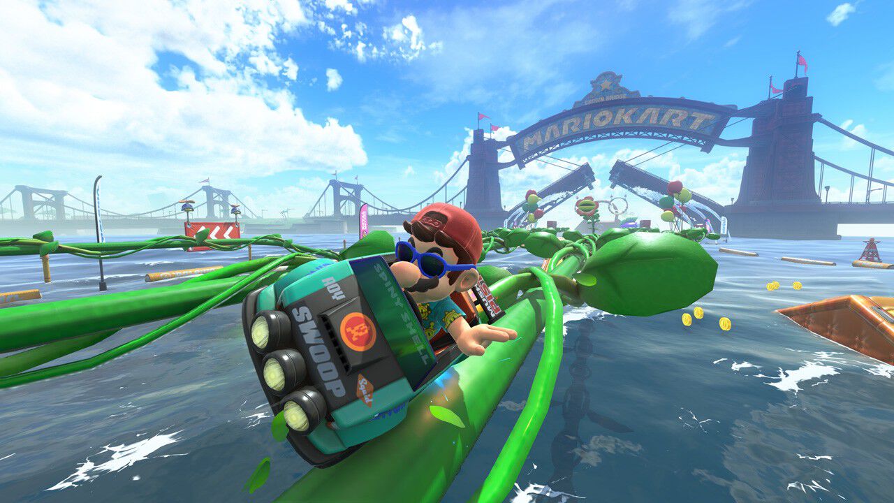 『マリオカート ワールド』ショートカットの研究にも役立つ“アイテムスイッチ”機能実装。“ノコノコビーチ”関連コースに変更やギミックを追加するアプデ配信