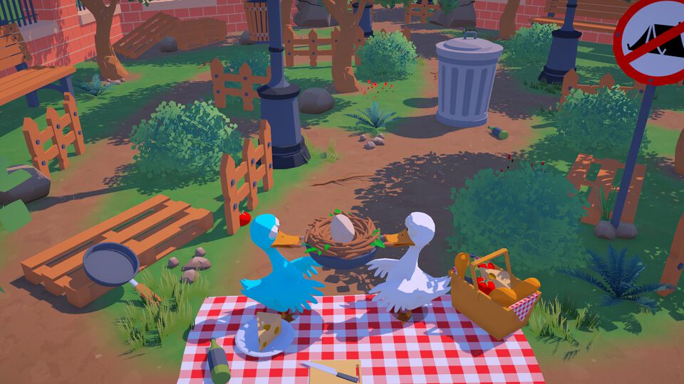 『An Eggstremely Hard Game』協力型タマゴ運びアクションの体験版が配信中。2羽のガチョウはタマゴを割らずにカオスなコースを踏破できるのか？