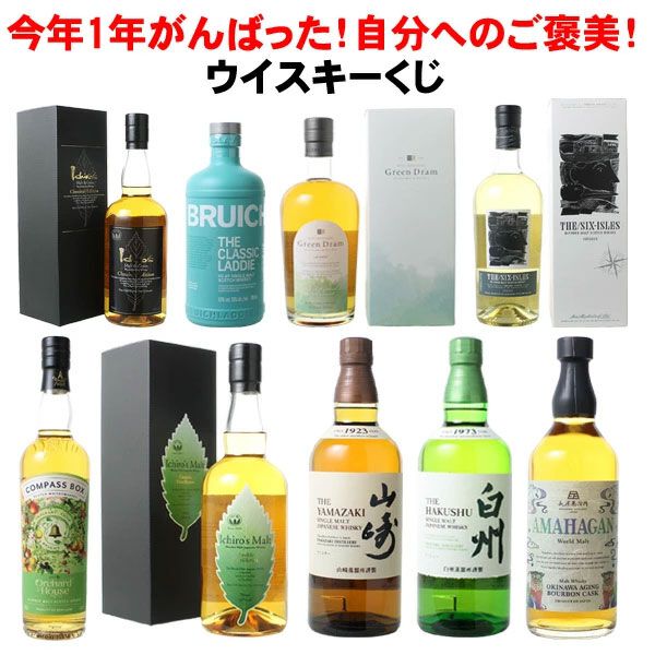 6,600円でイチローズモルトDD、山崎・白州NVが狙える『ウイスキーくじ