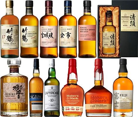 ウイスキーコレクション 17本セット 幻の竹鶴17年が1/50で狙える6,600円の『ウイスキーくじ』が販売中