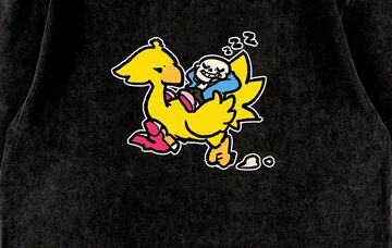 【UNDERTALE】『FF』コラボTシャツが2026年3月18日発売。サンズを背に乗せたチョコボの怪訝そうな表情がかわいい