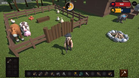 『Farvival』ラノベ作家が個人で手掛けるサバイバルクラフトゲーム。ランダム自動生成マップで動物たちとスローライフを送る【早期アクセス版発売】