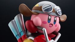 『星のカービィ』ウィリーを駆るライダーカービィのフィギュアが予約販売中。ハンドルを手に勇ましい顔つきで走る姿がキュート