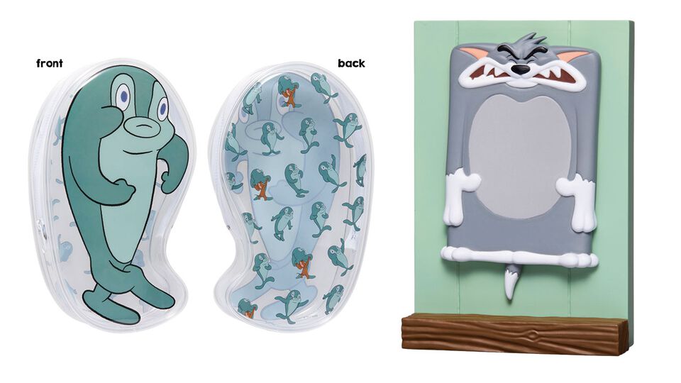 『トムとジェリー』Happyくじが12⽉26⽇より発売。バズった“さかな”のポーチ、ドタバタ名シーンフィギュア（20種）など当たる