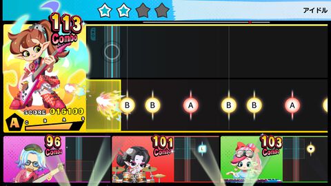 『激奏！BAND STAR』4つのパートでバンド演奏ができる音ゲーが本日（12/11）発売。YOASOBI、AKB48のヒット曲、クラシック名曲などを収録