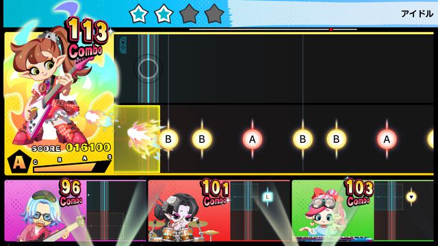 『激奏！BAND STAR』4つのパートでバンド演奏ができる音ゲーが本日（12/11）発売。YOASOBI、AKB48のヒット曲、クラシック名曲などを収録