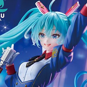 【ガンダム×初音ミク】歌姫姿のコラボイラストがフィギュア化。ツインテールがボリューム満点で横幅はなんと約30cm