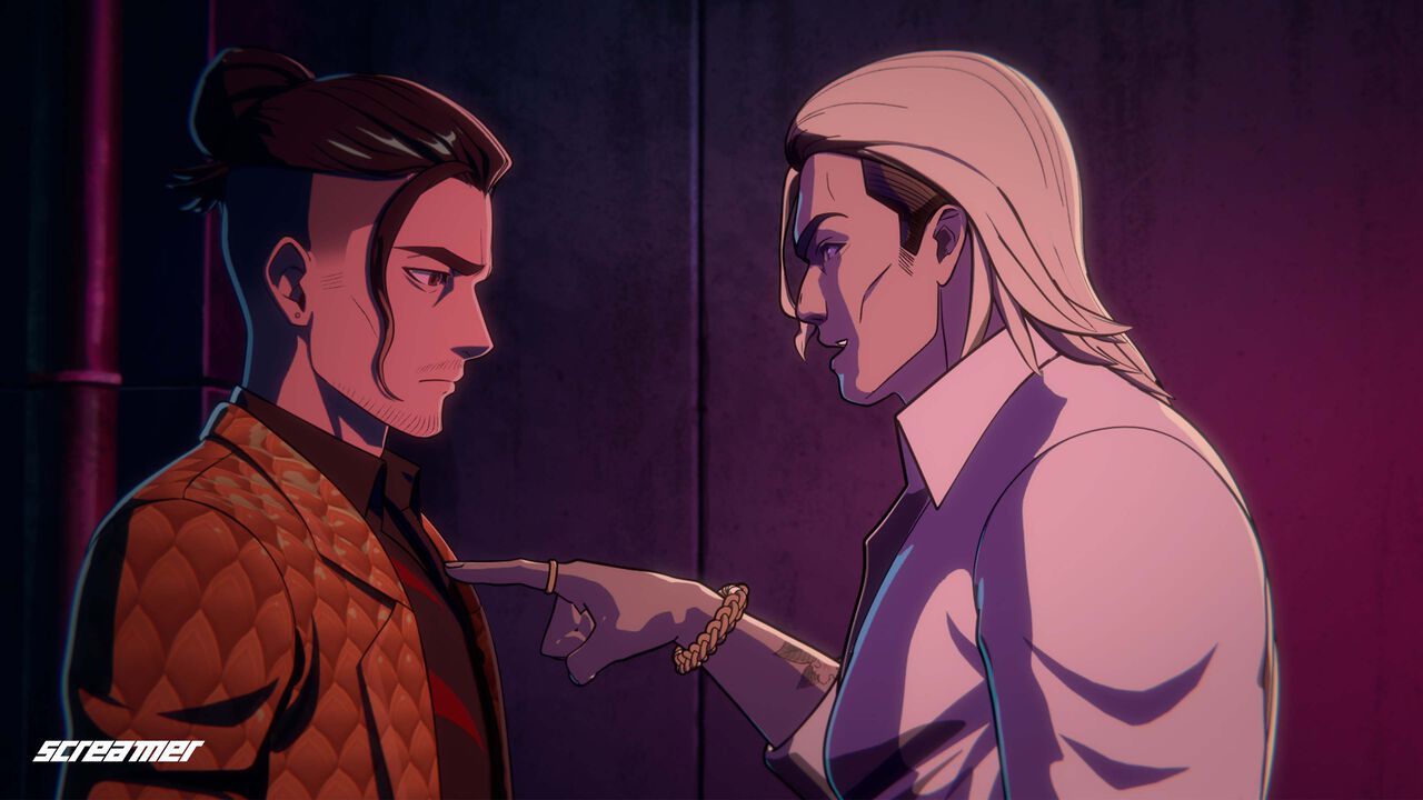 『Screamer』は直観的な操作と一発逆転が可能な奥深いシステムが魅力のサイバーパンクな世界観のレースゲーム。キャラの群像劇が展開されるポリゴン・ピクチュアズ制作のアニメパートも見どころ