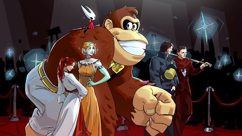 ドンキーコング、サム、メリノエ、マエルたちがレッドカーペットに並び立つ。『ハデスII』開発元がイラスト投稿。ゲームアワード2025のGOTYノミネート作品