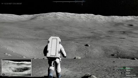 『REAL MOON』JAXAとの共同研究で開発された“リアル月面探索シミュレーション”が無料配信。UE5で再現された月面を思いのままに歩ける