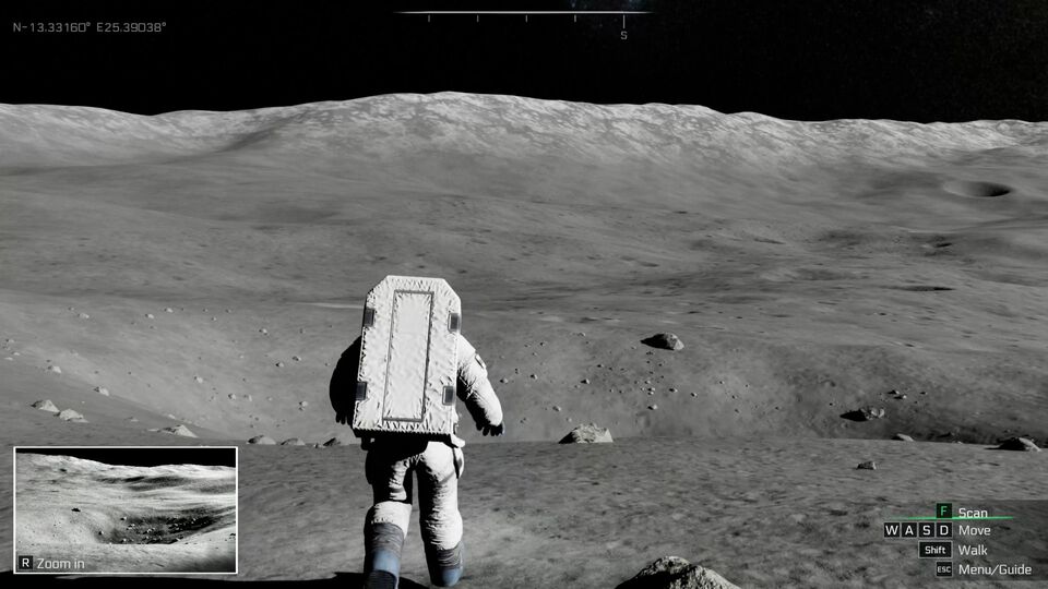 『REAL MOON』JAXAとの共同研究で開発された“リアル月面探索シミュレーション”が無料配信。UE5で再現された月面を思いのままに歩ける