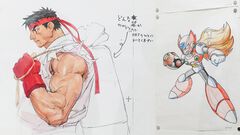 大カプコン展で『ストリートファイター』『ロックマンX』『ヴァンパイア』などの手描き資料を新展示。残されたメモ書きも味わい深い作品記録