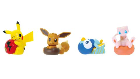 『ポケモン』クッションにいるポッチャマがかわいい。“おうちで！りらくっしょん”マスコット新作ガチャが1月中旬に発売。ピカチュウやミュウ、イーブイが思い思いにリラックス