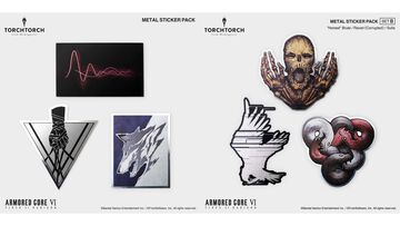 『アーマード・コア6』TORCH TORCHとのコラボメタルステッカーが発売。色味や質感にもこだわりぬいたエンブレム36種が登場