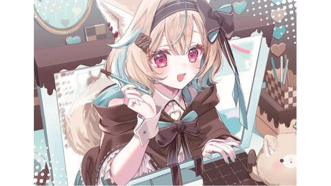 VTuber“甘狼このみ”描き下ろしイラストを使用したインドアレジャーシート付きムックが2026年4月2日発売。冊子は3年間の軌跡を詰め込んだ内容