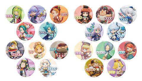 『ファンタジーライフi』ユエリアやヒルダなど仲間キャラクターたちをデザインした缶バッジ、アクキースタンドが本日（12/24）予約スタート
