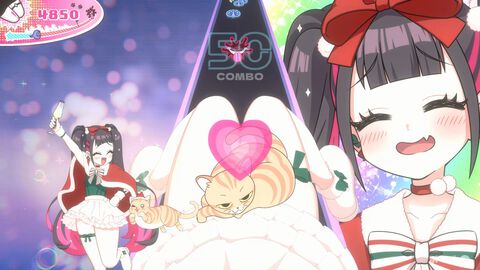 『ももっとクラッシュ』太もも音ゲーに“クリスマス仕様の太もも”が追加されるDLCが登場。浄化されるタマシイのボイスや新楽曲も実装