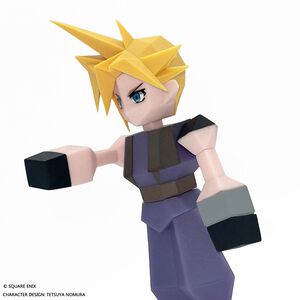 『FF7』クラウドのソフビフィギュアが本日（12/27）より再販。ローポリ姿で約15cmのサイズ感。興味ないねとは言わないで