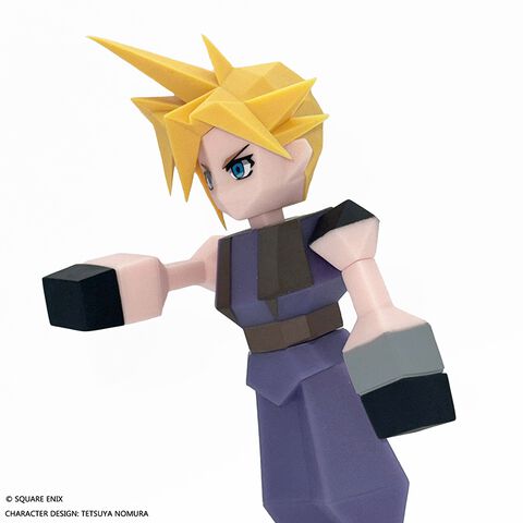 『FF7』クラウドのソフビフィギュアが本日（12/27）より再販。ローポリ姿で約15cmのサイズ感。興味ないねとは言わないで