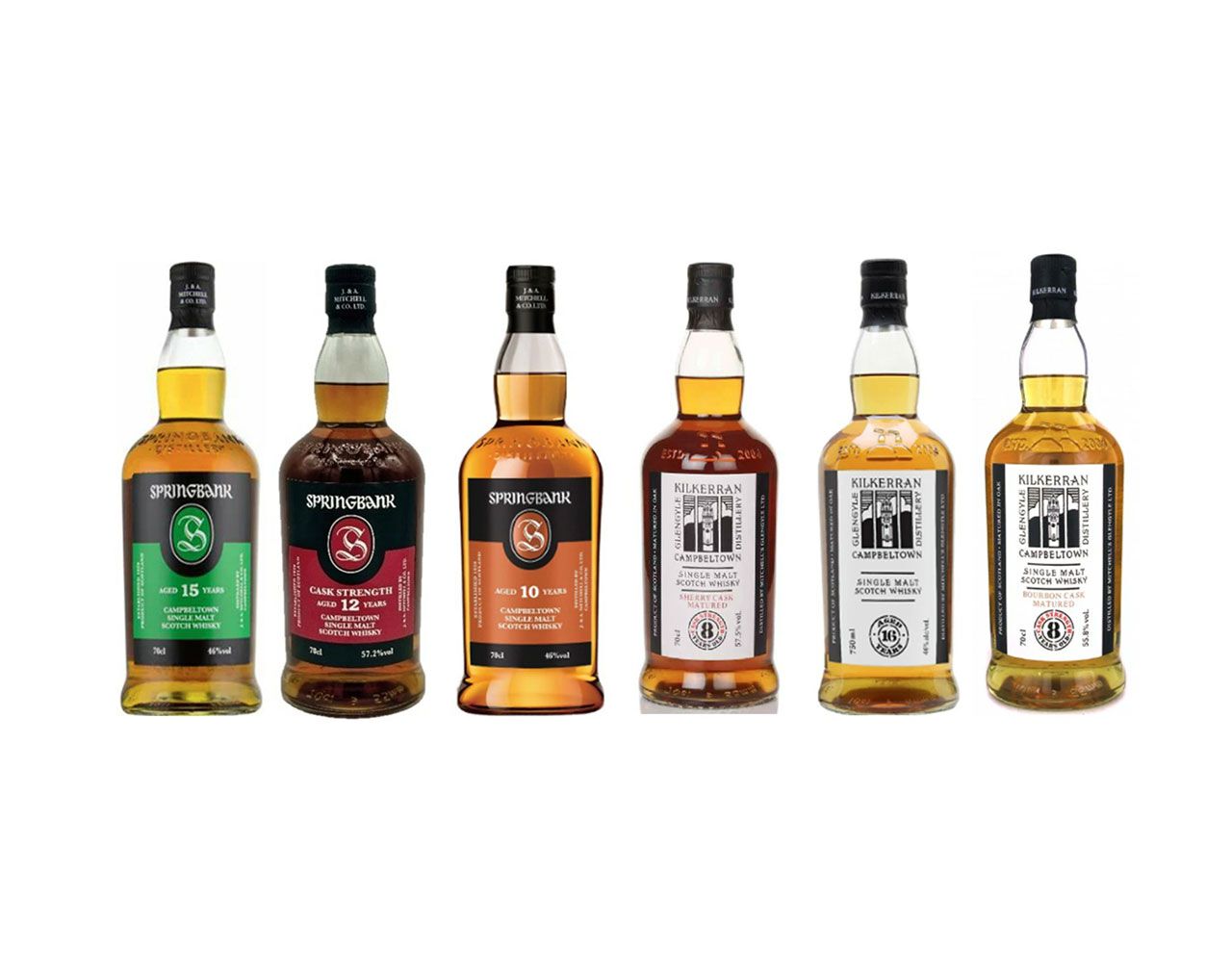 21,000円でスプリングバンク15年・12年・10年、キルケラン16年などを