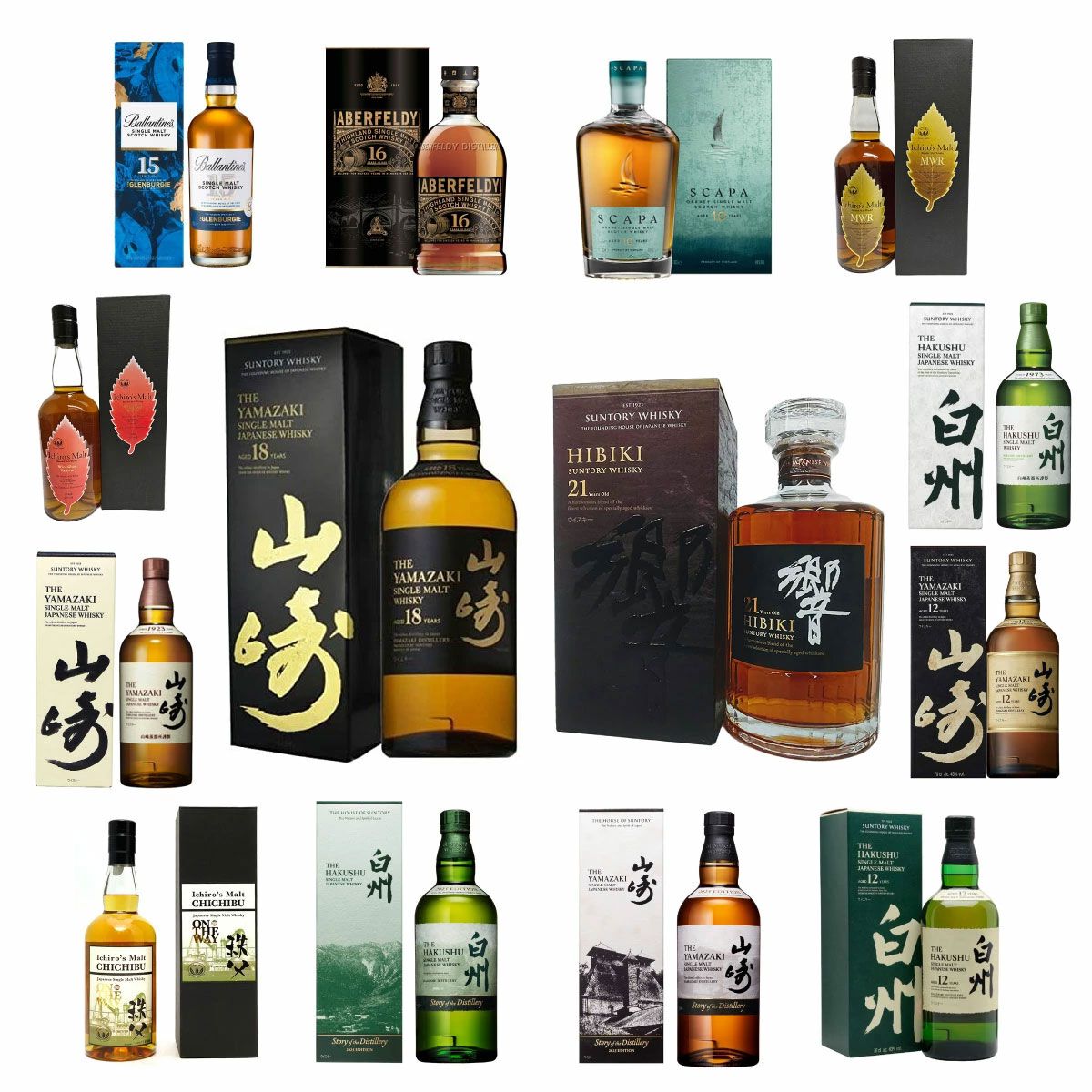 55％以上が当たり】10,000円で山崎18年、響21年、イチローズモルト秩父