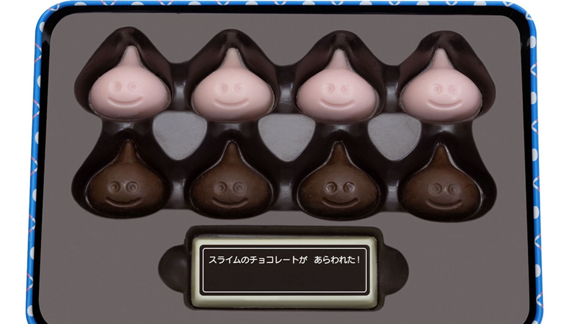 ドラクエ』スライム型チョコがかわいい。ギフト缶やペア巾着付きチョコ