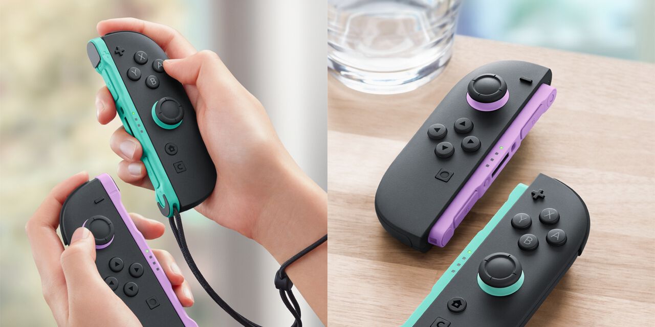 Switch2】ジョイコン2の新色『ライトパープル／ライトグリーン』が2/12