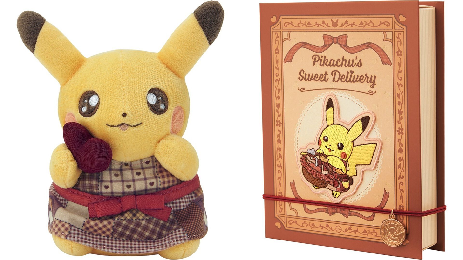 ポケモン】ハートのチョコに目を輝かせるピカチュウぬいぐるみが