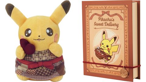 【ポケモン】ハートのチョコに目を輝かせるピカチュウぬいぐるみがかわいい。モロゾフのアソートチョコなど新グッズがポケセンで1月17日発売