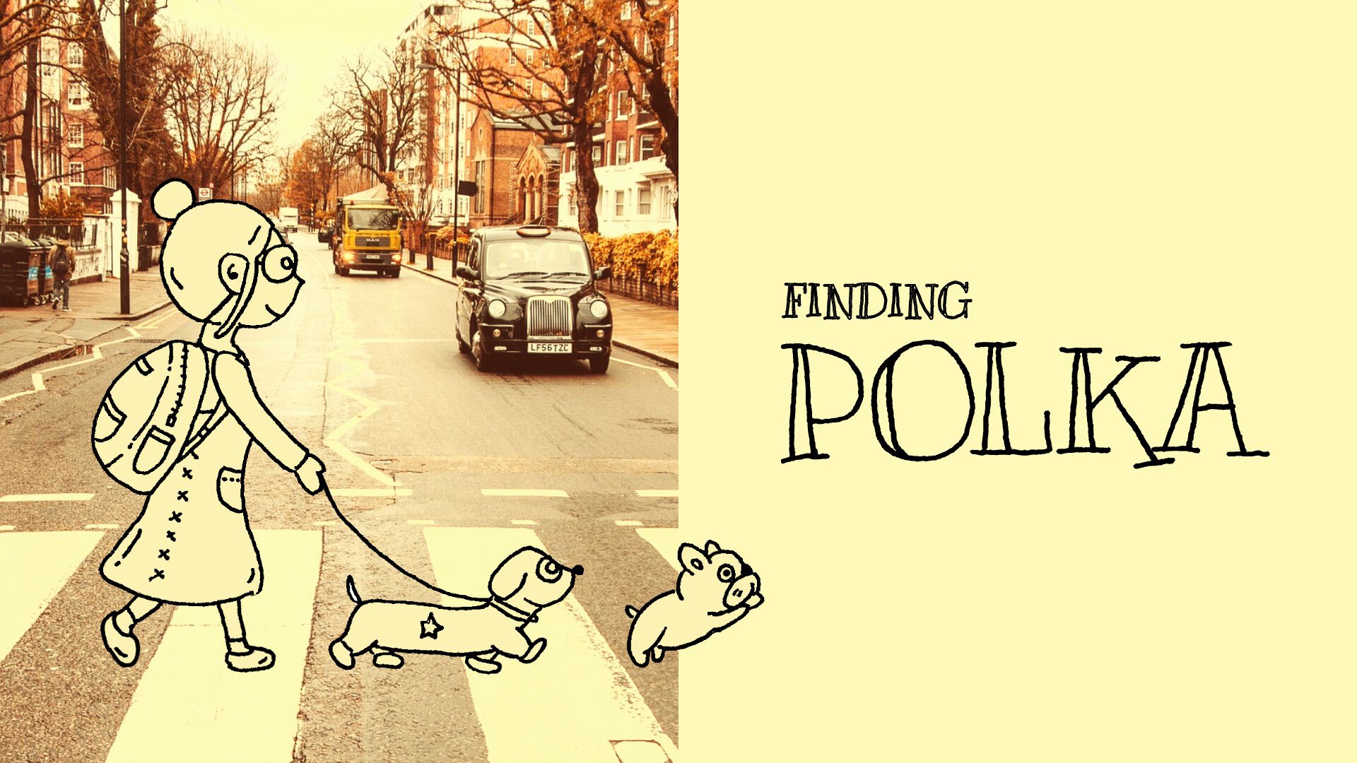 Finding Polka』ボールペン画の世界で別れた愛犬を探すウォーキング