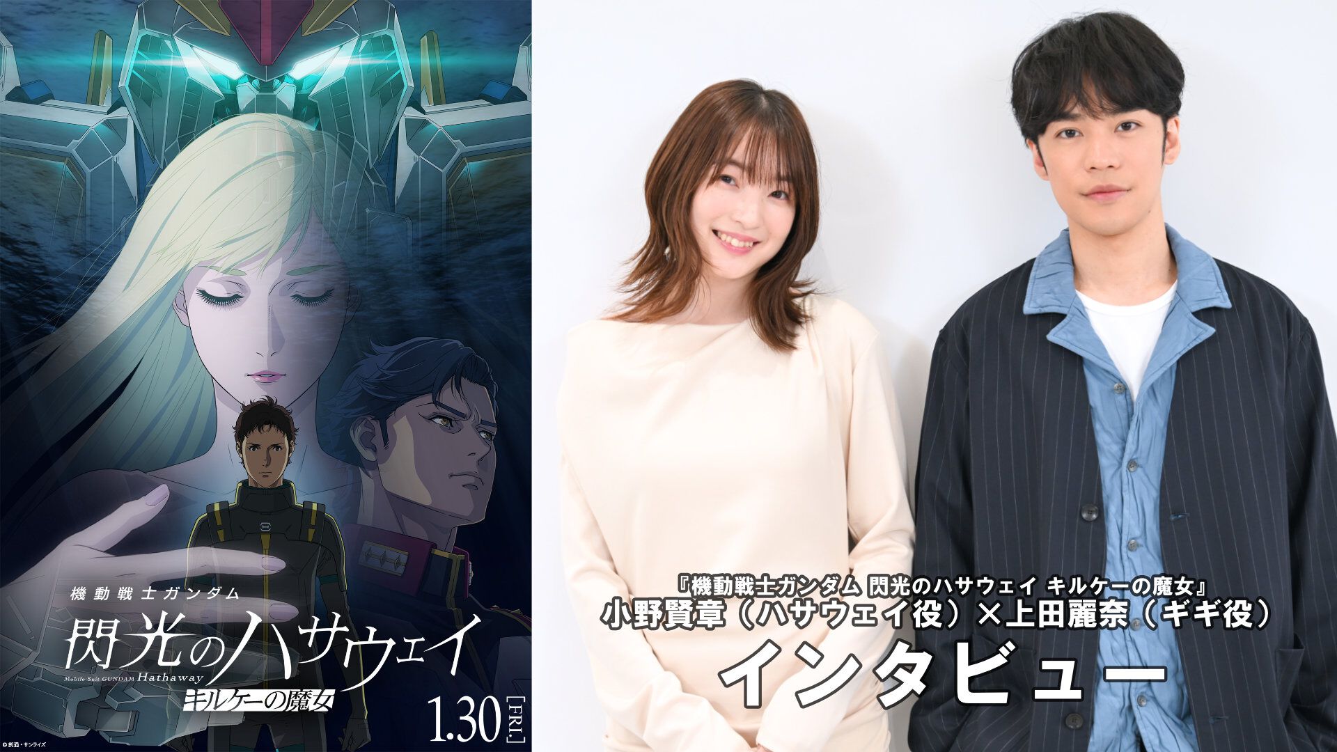 Famitsu Gundam Hathaway Ono Kenshō Ueda Reina Cast Interview