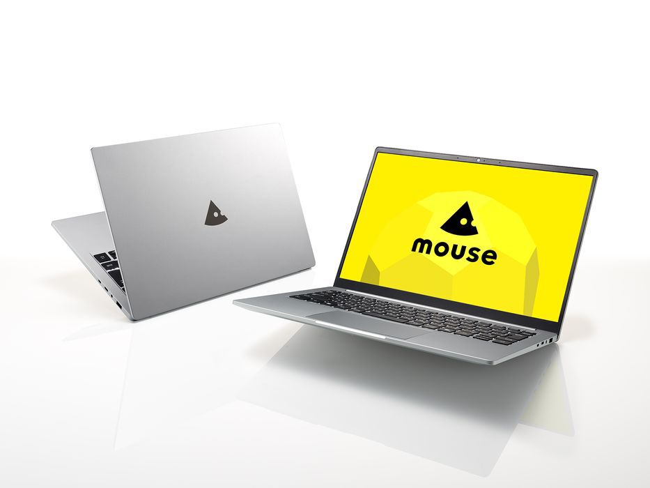 重量約1.09kg、最軽量クラスの14型モバイルノートPC“mouse X4”。13万台
