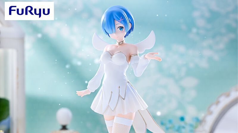 リゼロ』レムのBiCute Pureフィギュアが展開開始。背中の小さな羽や