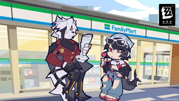 『ゼンゼロ』ファミマコラボが1月20日より開催。エレンとライカンの描き下ろしイラストを使用したアクスタや缶バッジなどが販売