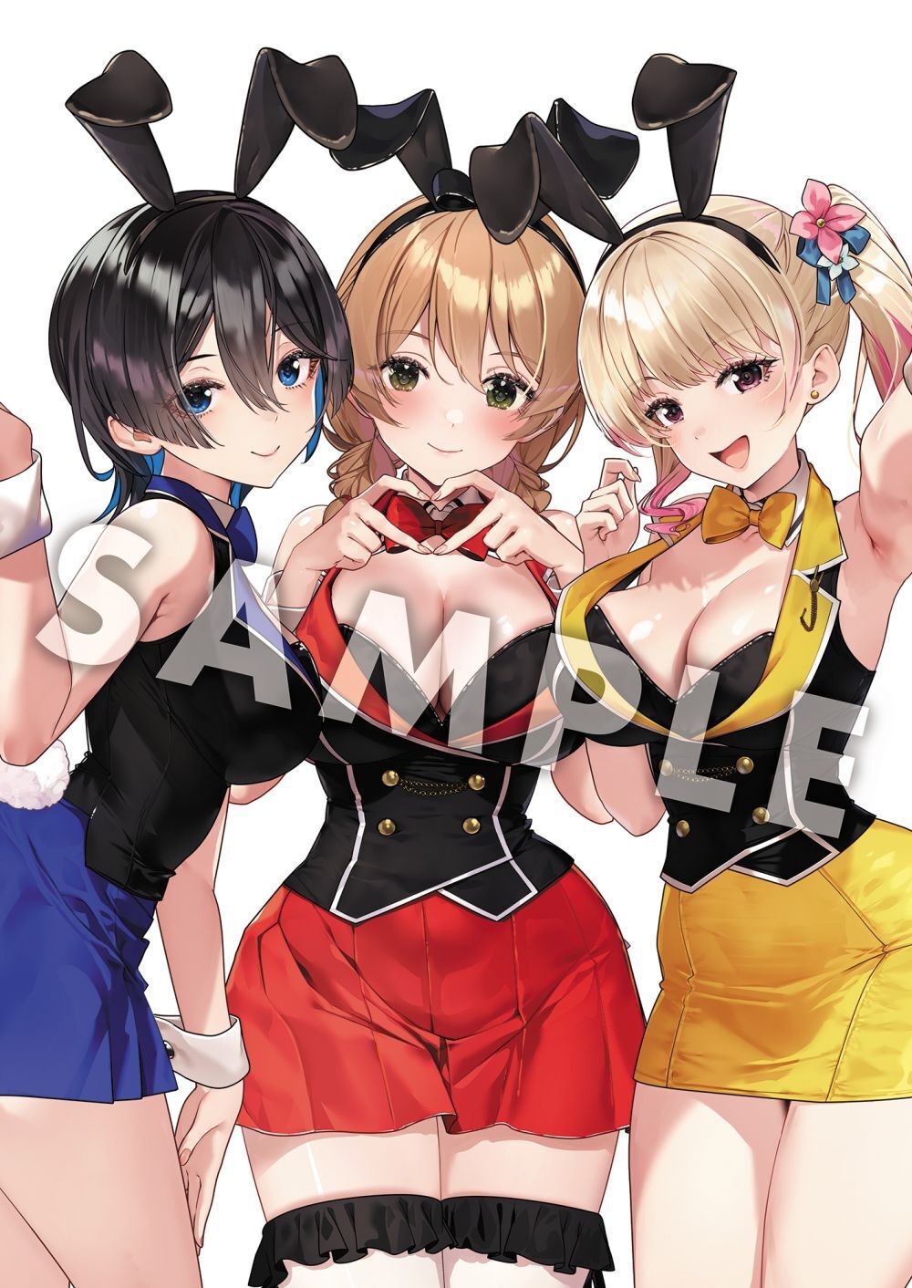新品 バニーガーデン クリアファイル 3種セット 花奈 凜 美羽香 キャラクリアケース「バニーガーデン」01/花奈＆凜＆美羽香 セーラー