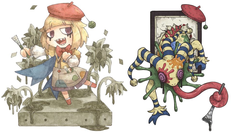 『シニガミ姫と異書館ノ怪物』“落書き姫”に変化した少女（声：関根明良）や、彼女のトラウマが具現化したステージなど新情報が公開